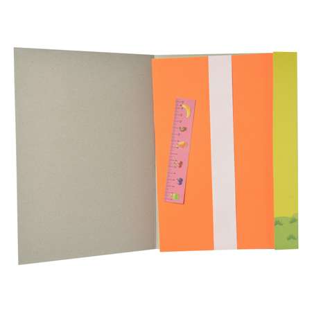 Цветная бумага А4 Каляка-Маляка флуоресцентная 4 цвета 8 листов