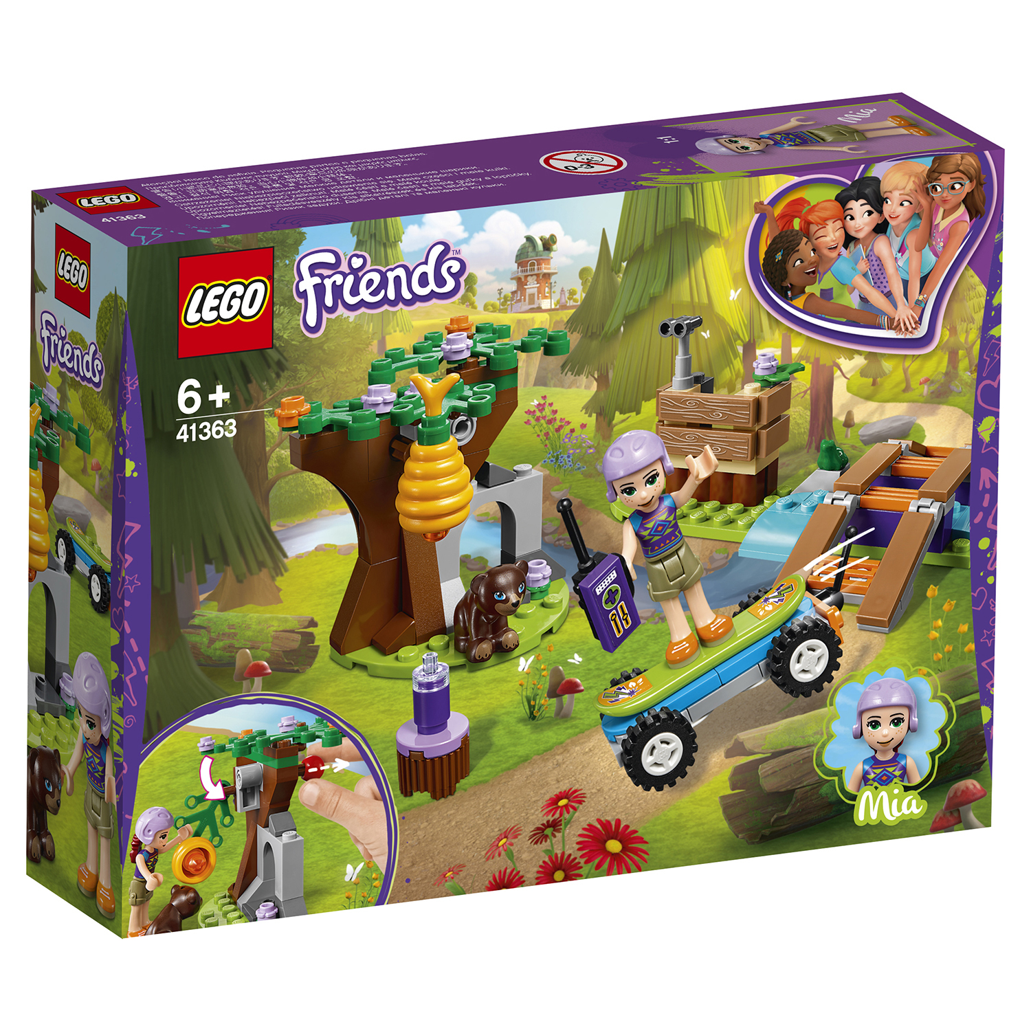 Конструктор LEGO Friends Приключения Мии в лесу 41363 купить по цене 299 ₽  в интернет-магазине Детский мир