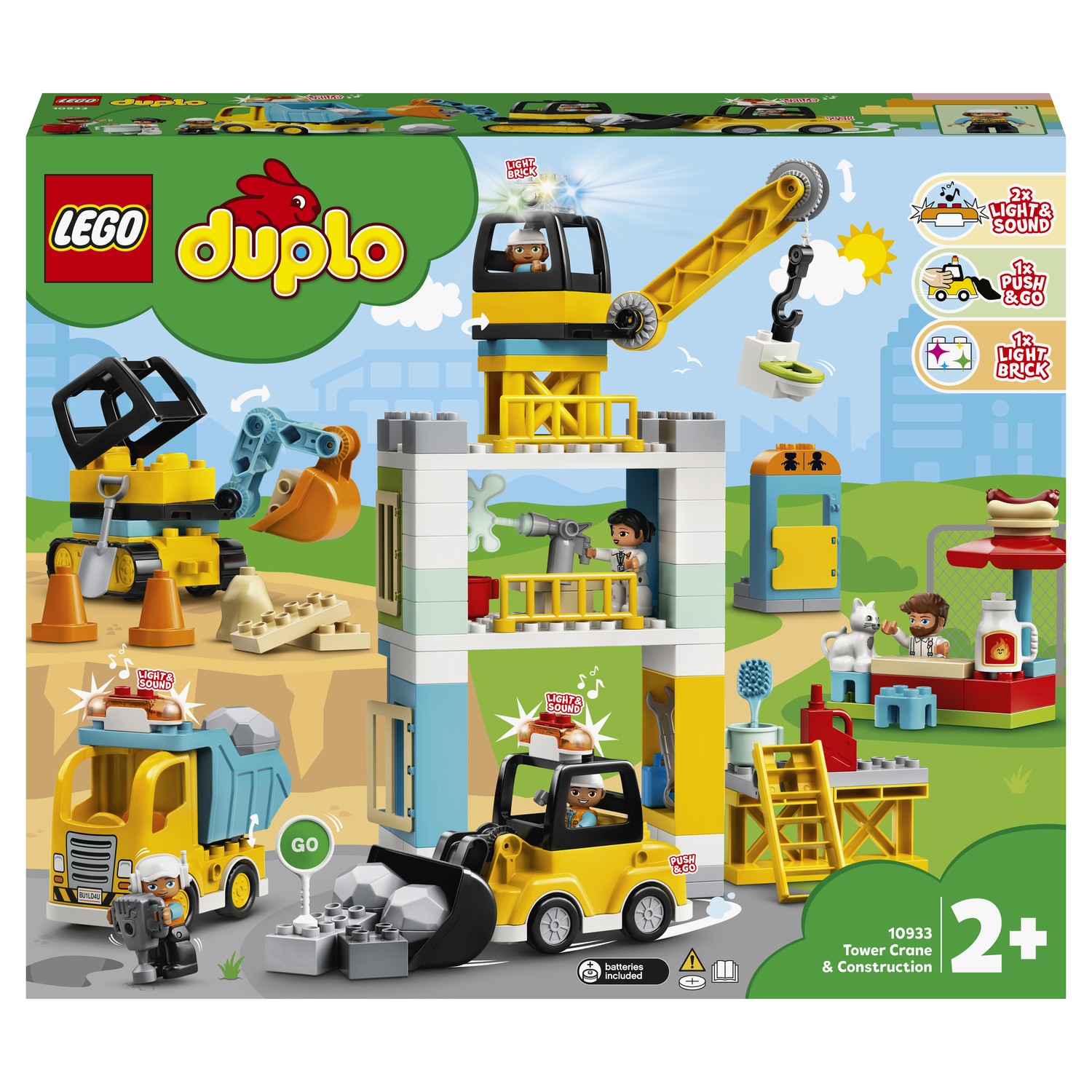 Конструктор LEGO DUPLO Башенный кран на стройке 10933 - фото 2