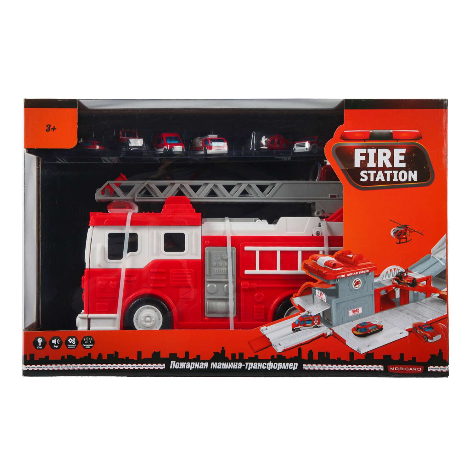 Набор игровой Mobicaro Парковка пожарная машина OTE0654132 OTB0582899 - фото 1