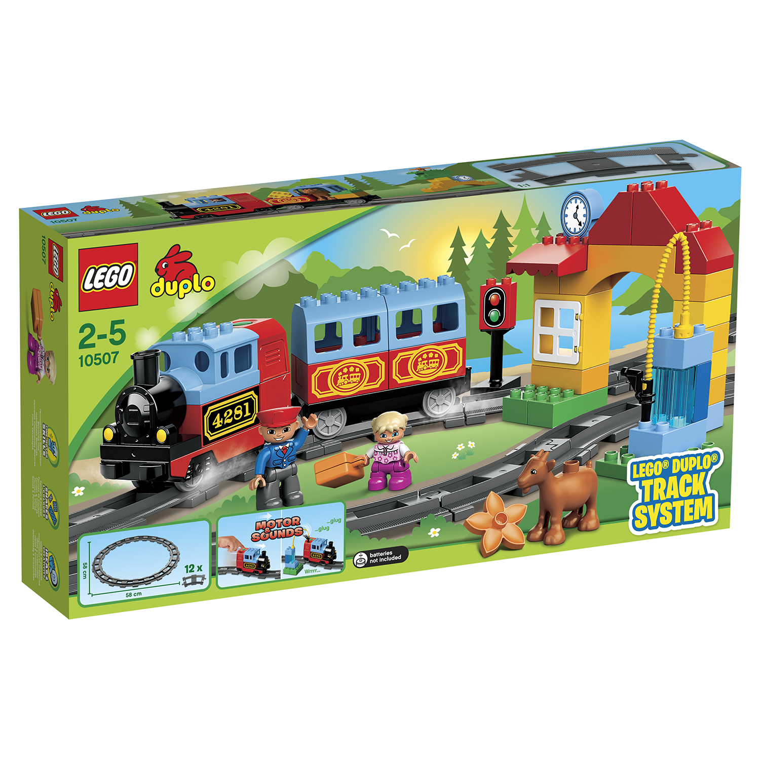 Конструктор LEGO DUPLO Town Мой первый поезд (10507) купить по цене 3799 ₽  в интернет-магазине Детский мир