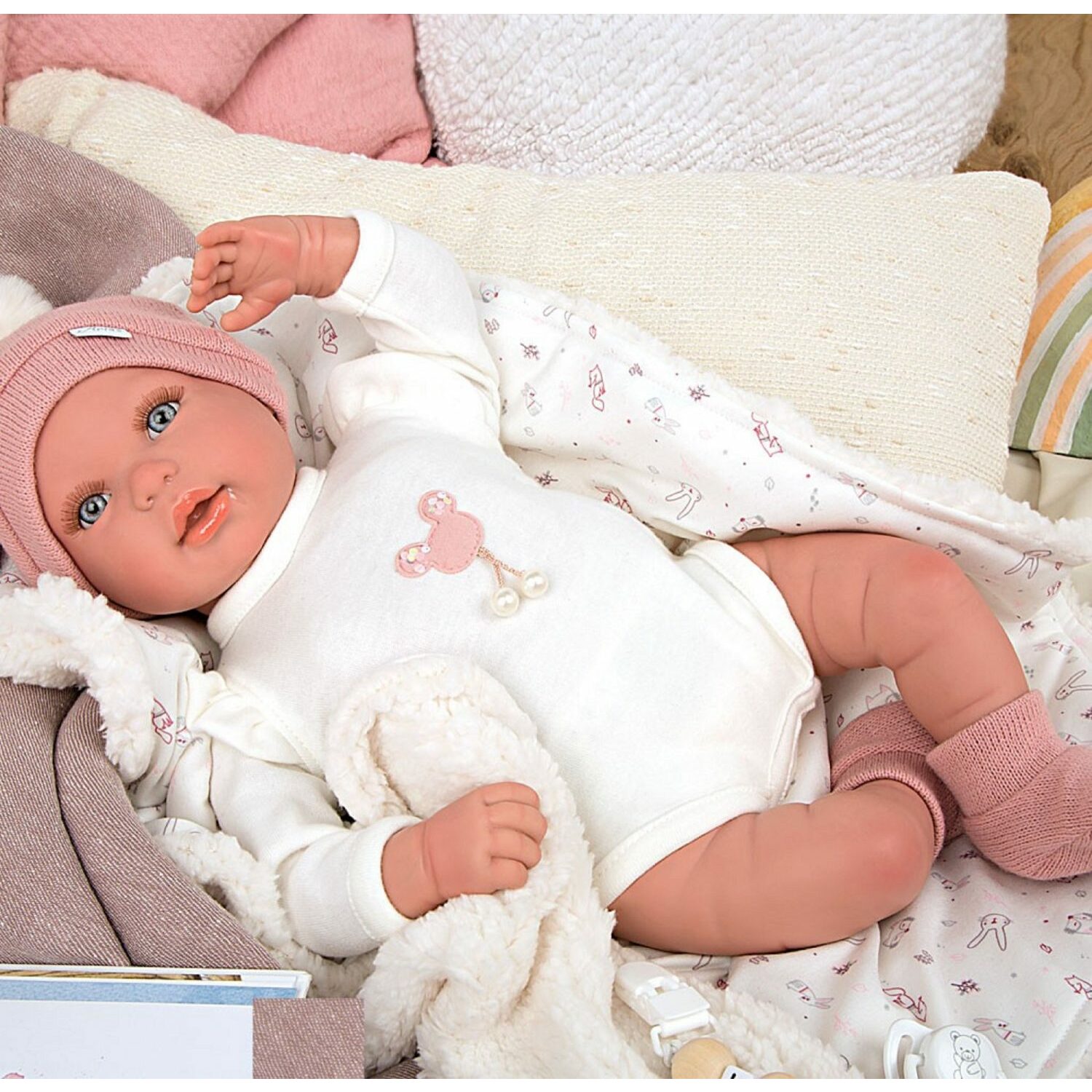 Кукла пупс Arias Реборн Ona новорожденный пупс мягкий 45 см реалистичный Т22938 - фото 7