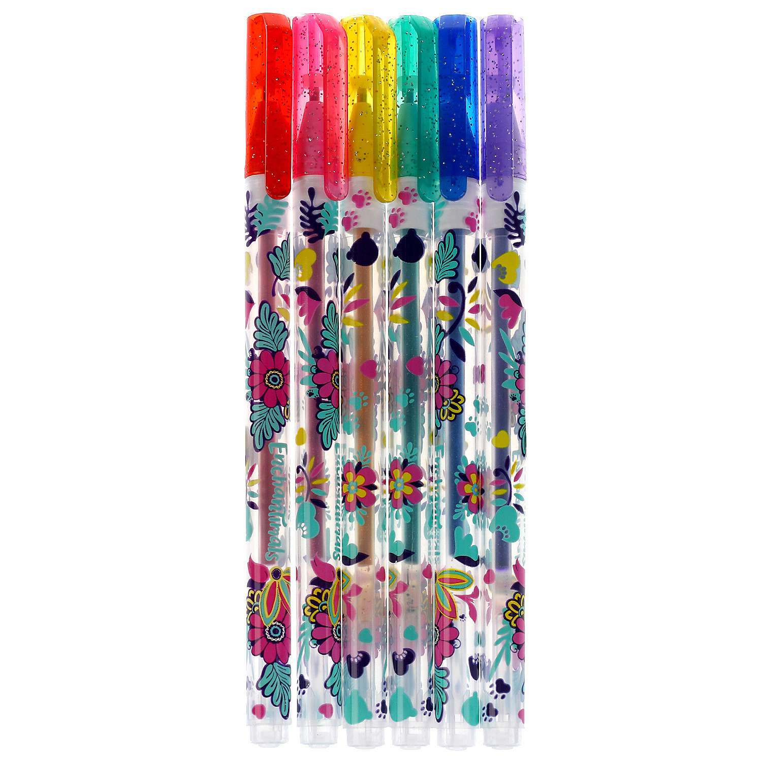 Ручки гелевые Умка Enchantimals с блёстками 6 цветов - фото 2