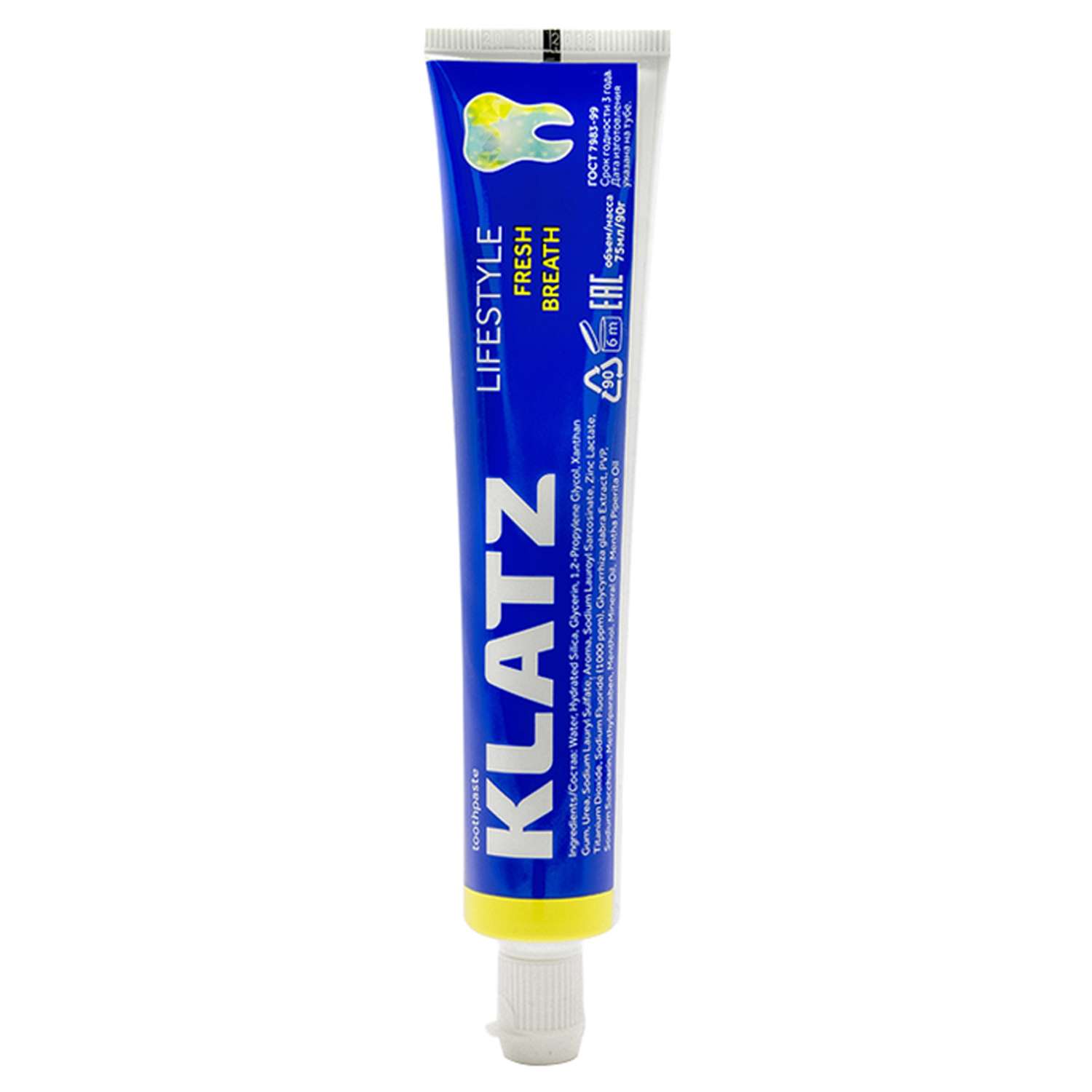Зубная паста KLATZ LIFESTYLE Свежее дыхание 75 мл - фото 2