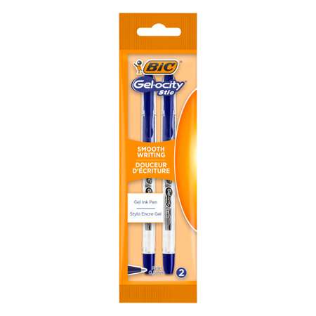 Гелевая ручка BIC Gel-ocity Stic 989707 синий 2 шт