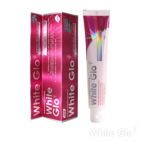 Зубная паста WHITE GLO отбеливающая мицеллярная 100 г