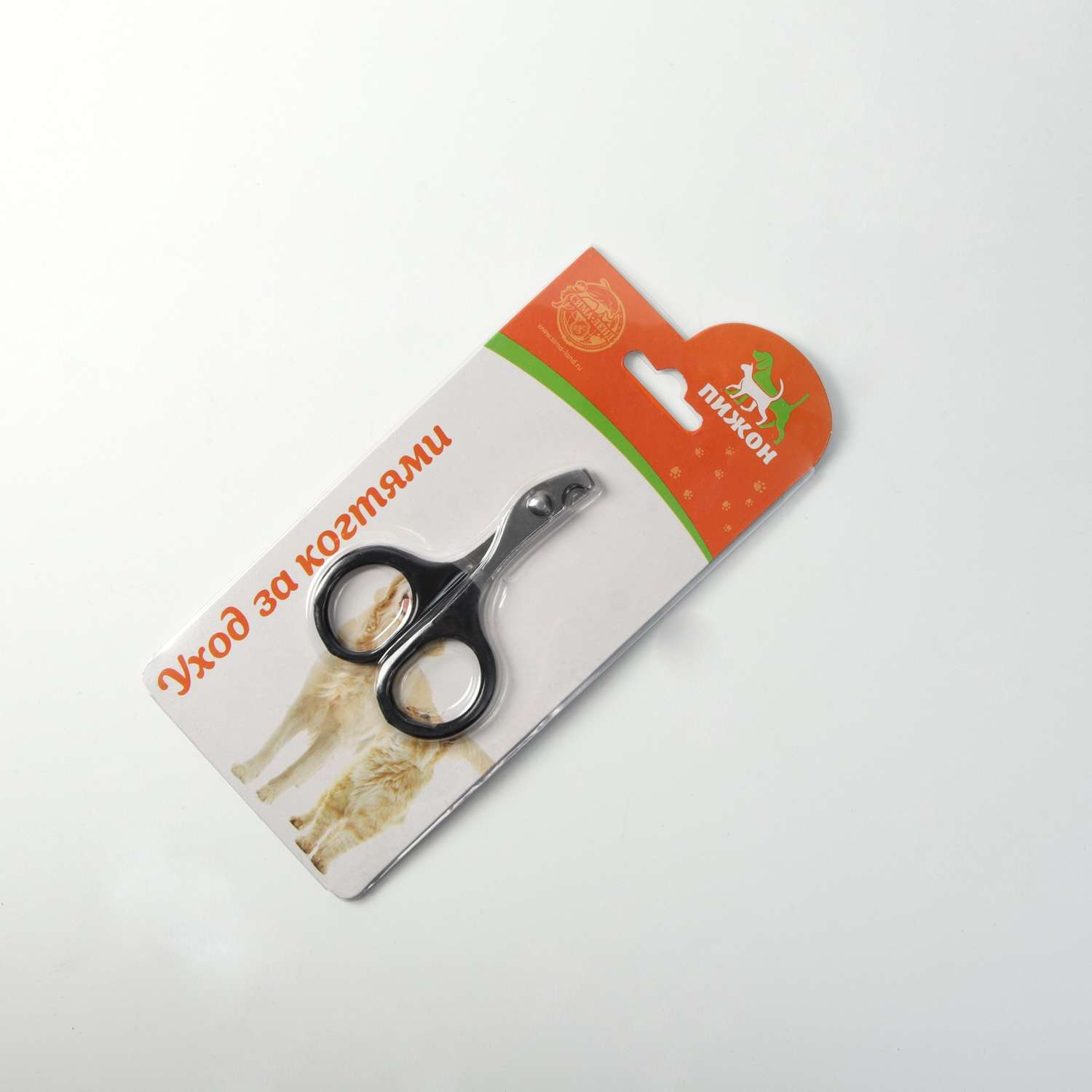 Ножницы-когтерезы Пижон с прорезиненными ручками Отверстие 6 мм чёрные - фото 5