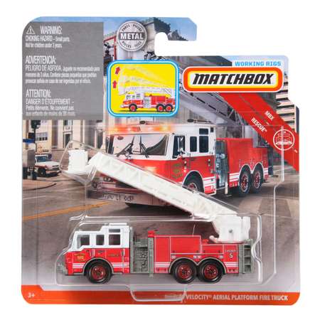 Машинка Matchbox Спецтехника Пожарный подъемник FWD48