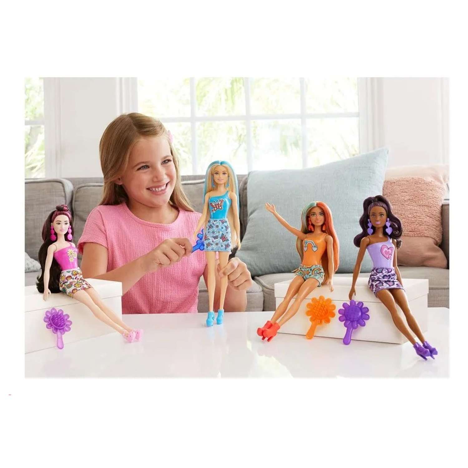 Кукла Barbie Color Reveal Barbie Rainbow Groovy Series HRK06 HRK06 - фото 5