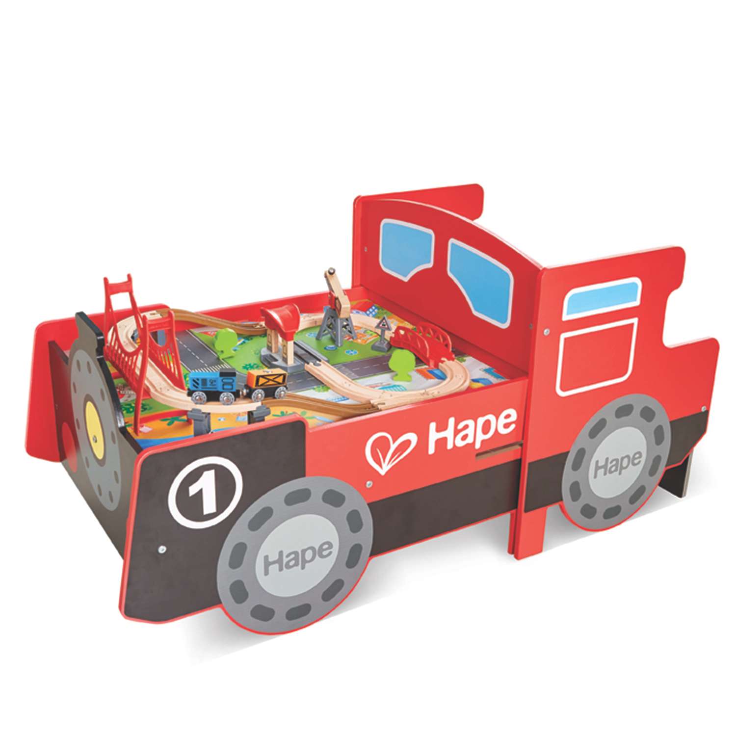Игровой жд локомотив HAPE для малышей 17 аксессуаров в наборе - фото 2