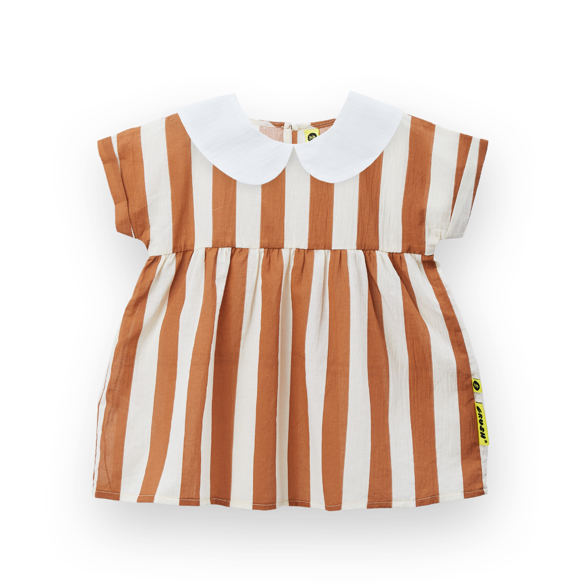 Платье HAPPY BABY 88118-brown stripe - фото 1