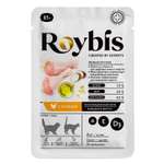 Корм для кошек Roybis 85г с курицей кусочки в желе для поддержания здоровья кожи и шерсти 