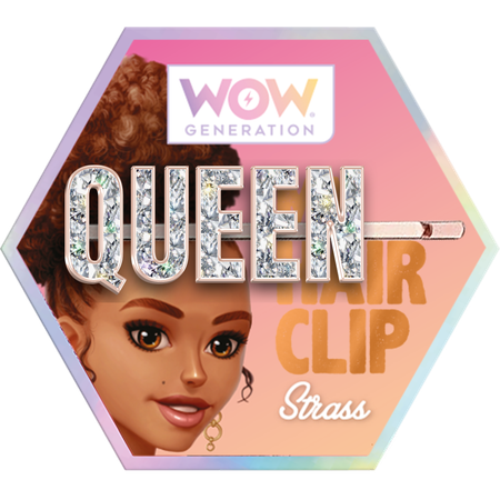 Заколка для волос с надписью QUEEN WOW Generation с надписью QUEEN