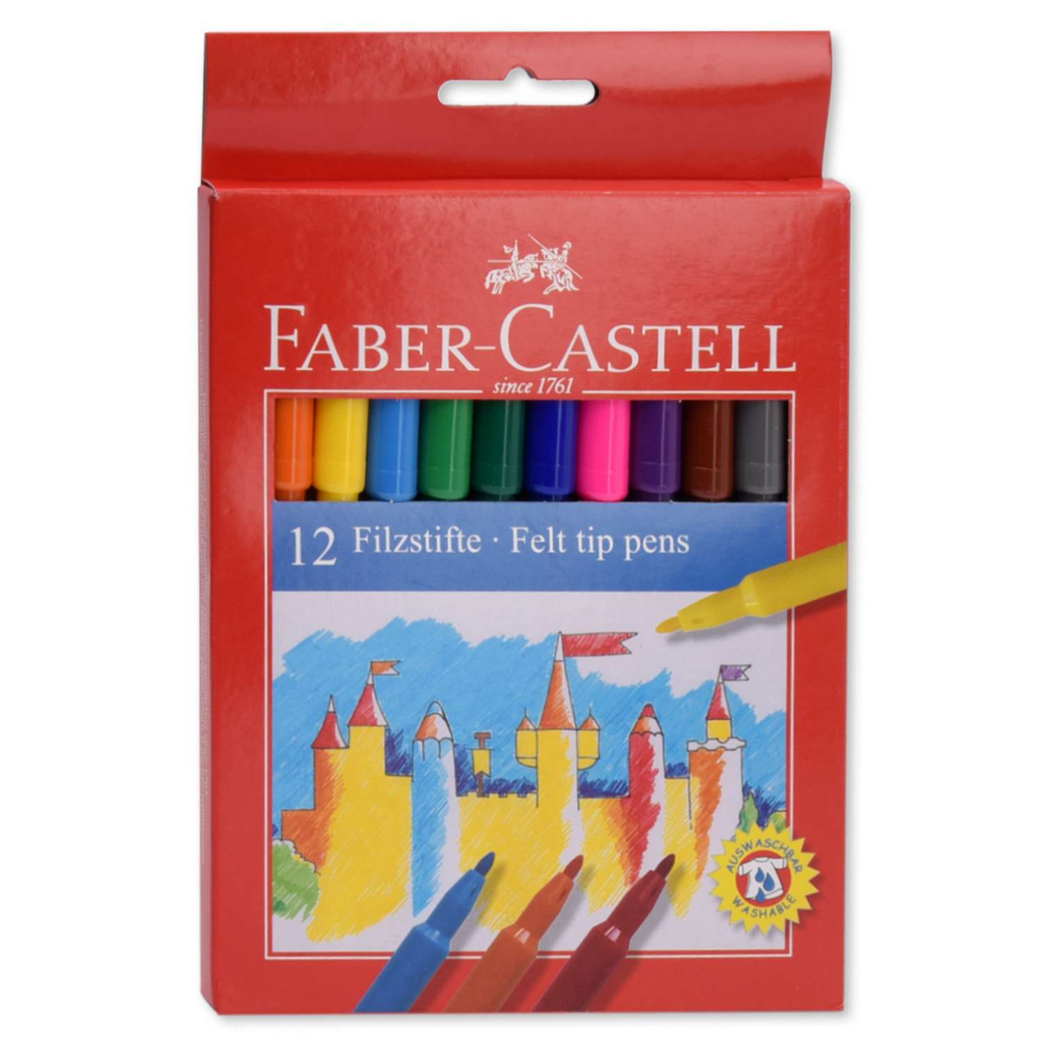 Фломастеры Faber Castell 12цветов 554212 - фото 2