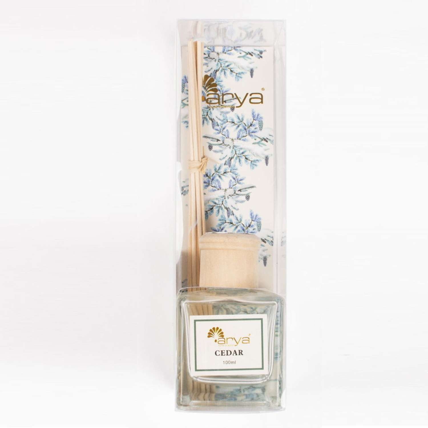 Диффузор Arya Home Collection ароматический для дома с палочками Reed 100 ml Cedar - фото 1