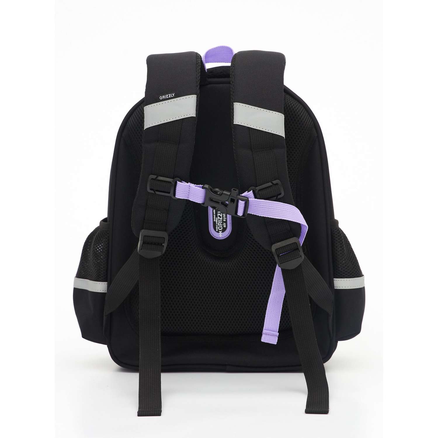 Рюкзак школьный Grizzly Черный RAz-486-3/2 - фото 3