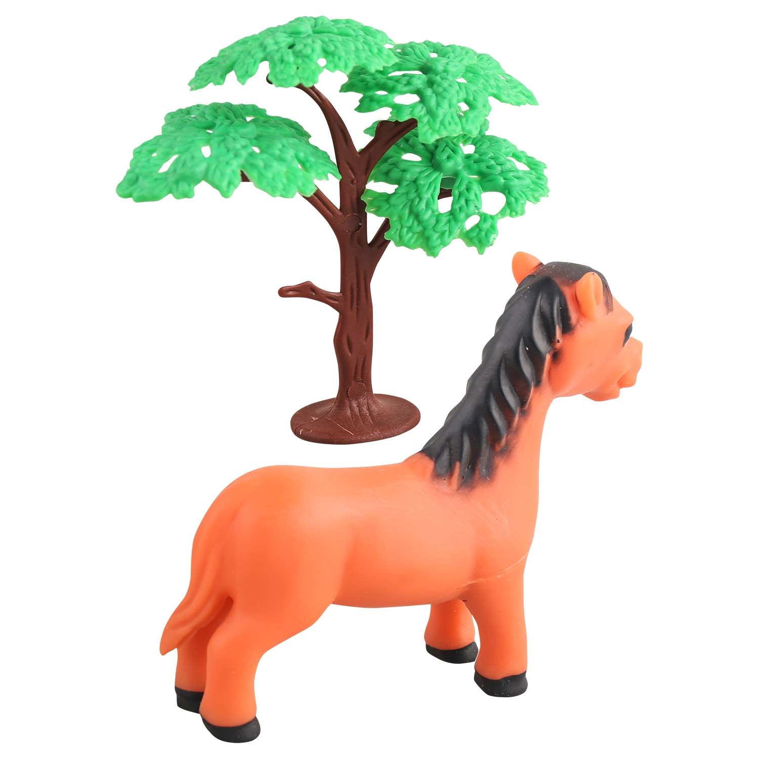 Игровой набор Mioshi Маленькие звери: Лошадка 10х8 см дерево - фото 2