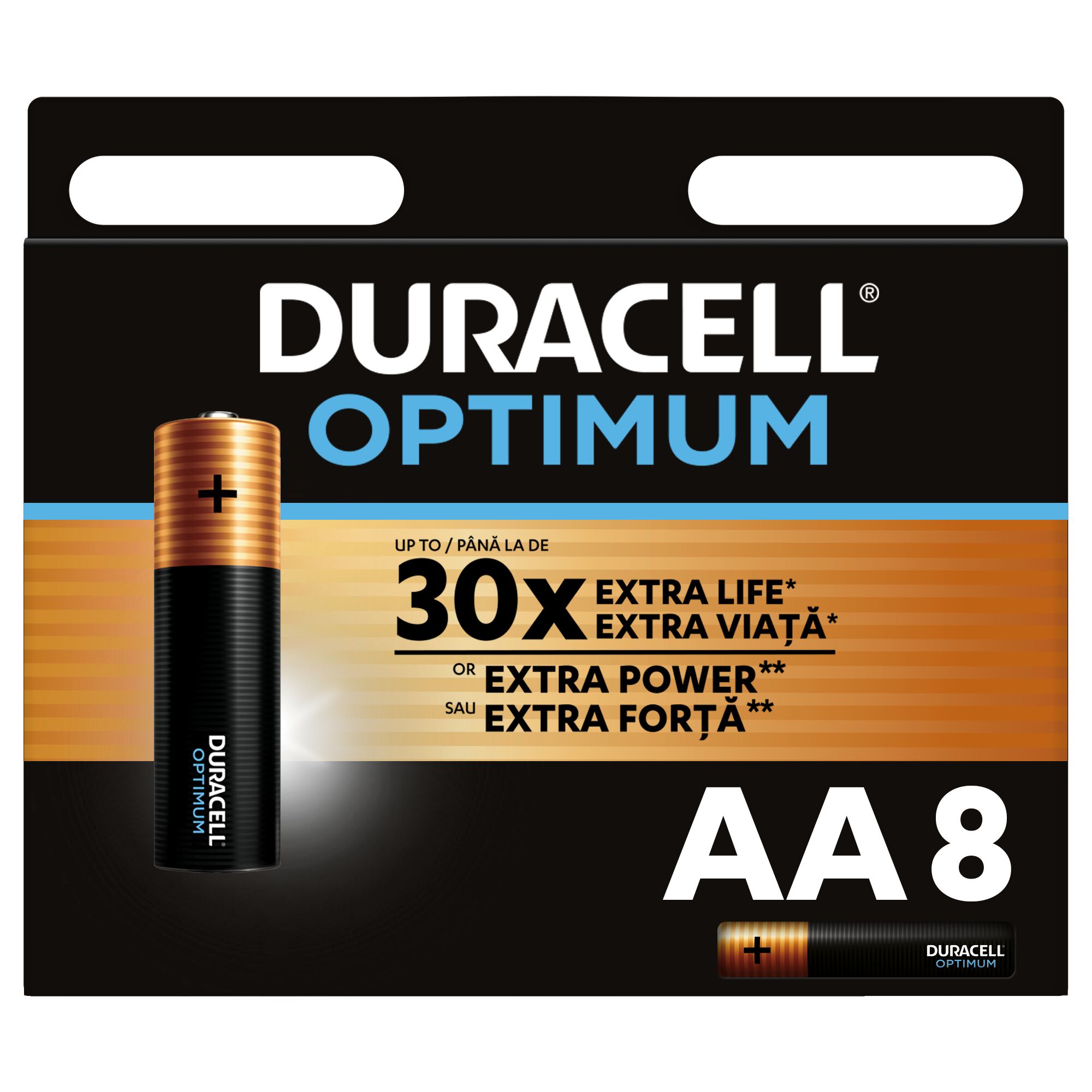Батарейки Duracell Optimum AA 8шт 5014069 - фото 1