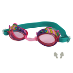 Очки для плавания Elous YG-1100 розово-бирюзовый