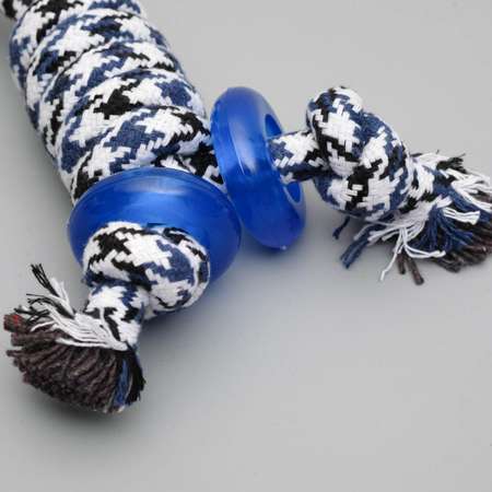 Игрушка Пижон канатная «Хвостики»с кольцами из термопластичной резины 36 см до 140 г микс