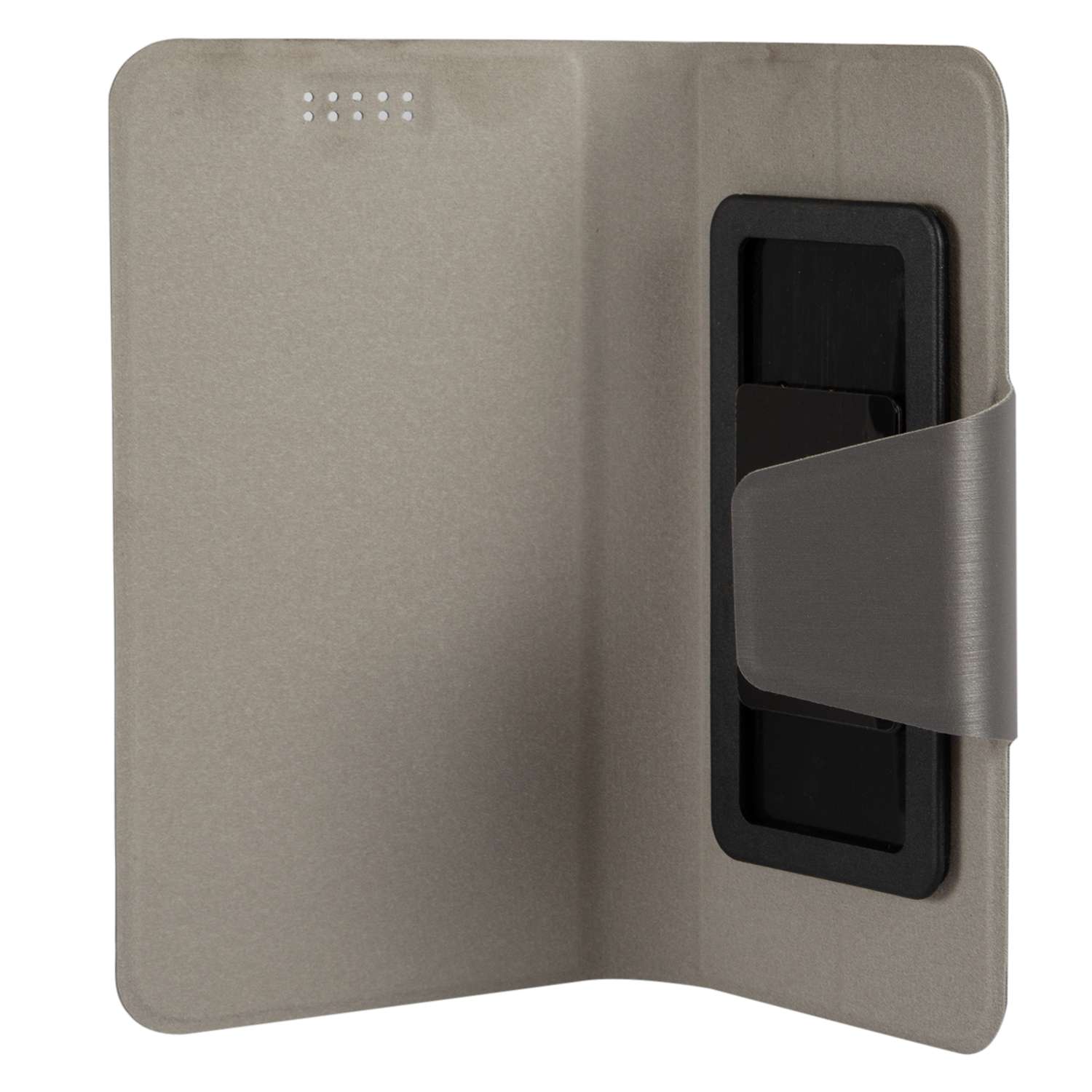 Чехол универсальный iBox UniMotion для телефонов 3.5-4.5 дюйма серый - фото 3