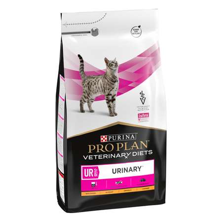 Корм для кошек Purina Pro Plan Veterinary diets UR St/Ox Urinary при болезни нижних отделов мочевыводящих путей с курицей сухой 5кг