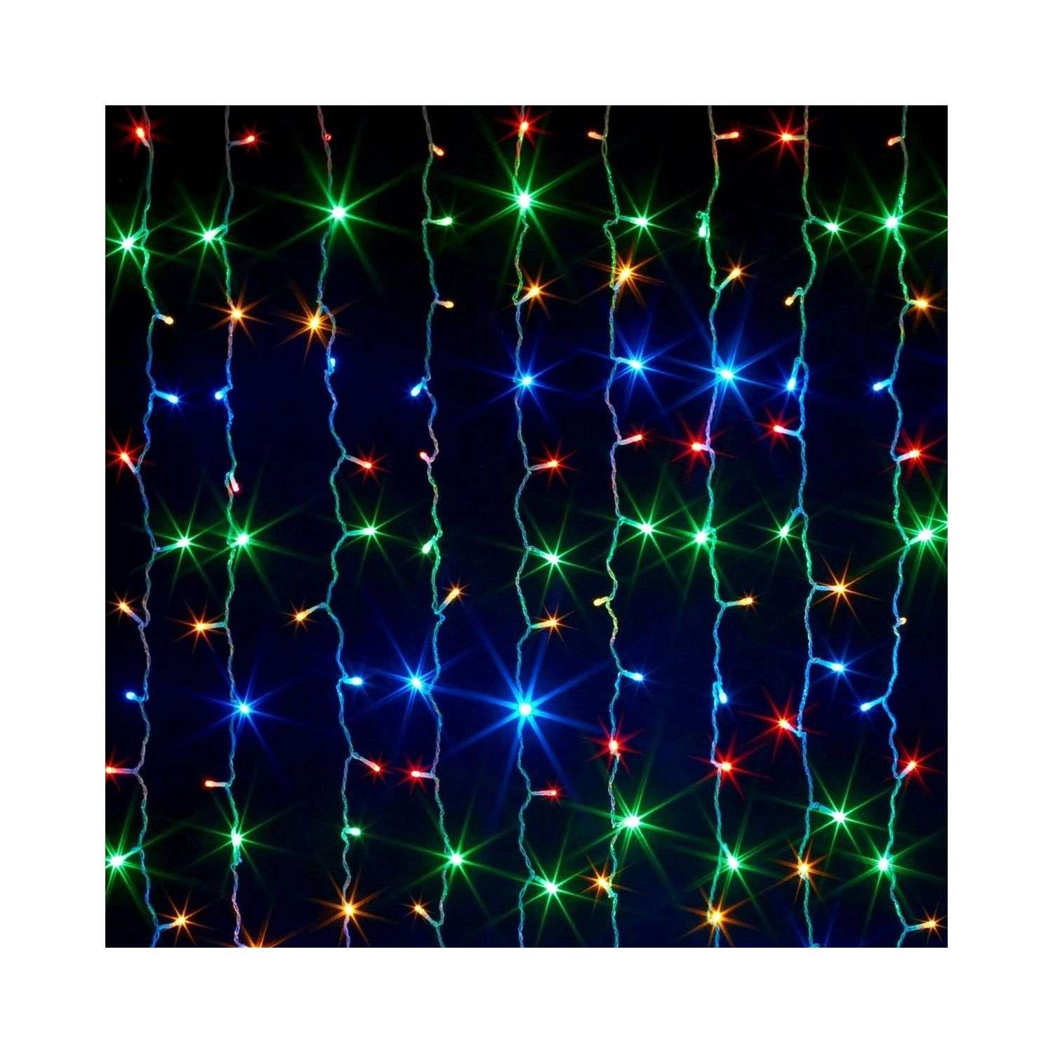 Светодиодная гирлянда Seichi Шторка LED 1.8×1.8 м цвет разноцветный - фото 3