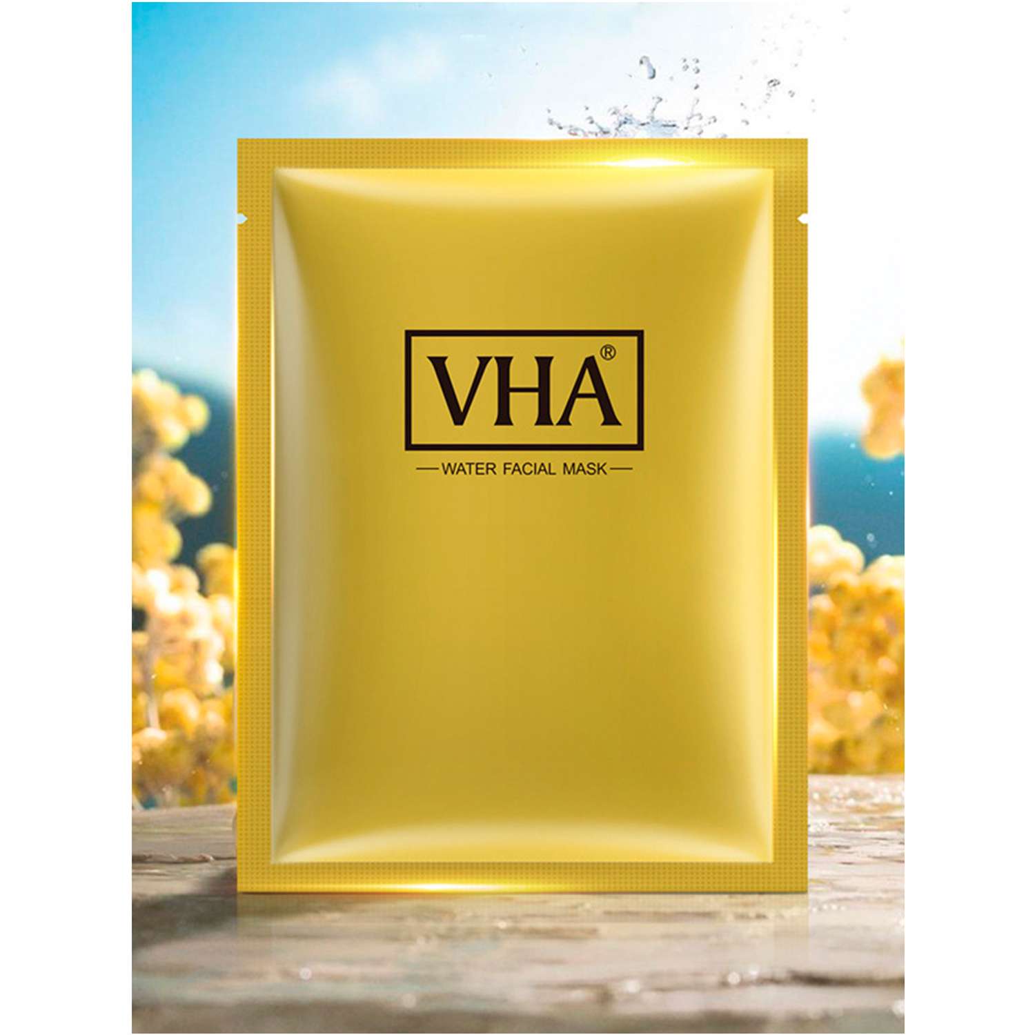 Омолаживающая маска для лица VHA с протеинами шелка и муцином улитки упаковка 25 гр х 10 шт - фото 2