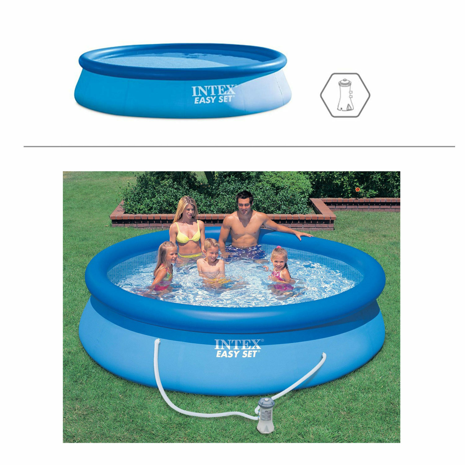 Бассейн Intex Easy Set Pool с фильтр-насосом 396х84 см - фото 2