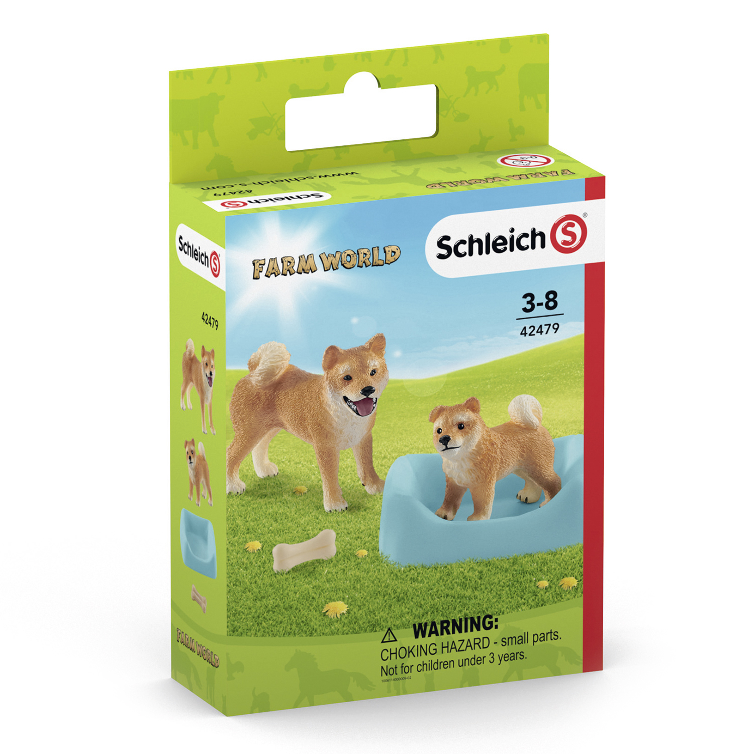 Набор SCHLEICH Самка шиба-ину со щенком 4предмета 42479 - фото 2