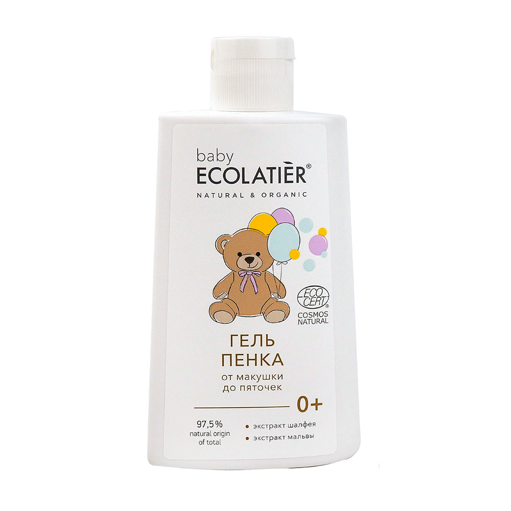 Детская гель-пенка Ecolatier baby От макушки до пяточек 0+ 250 мл - фото 1