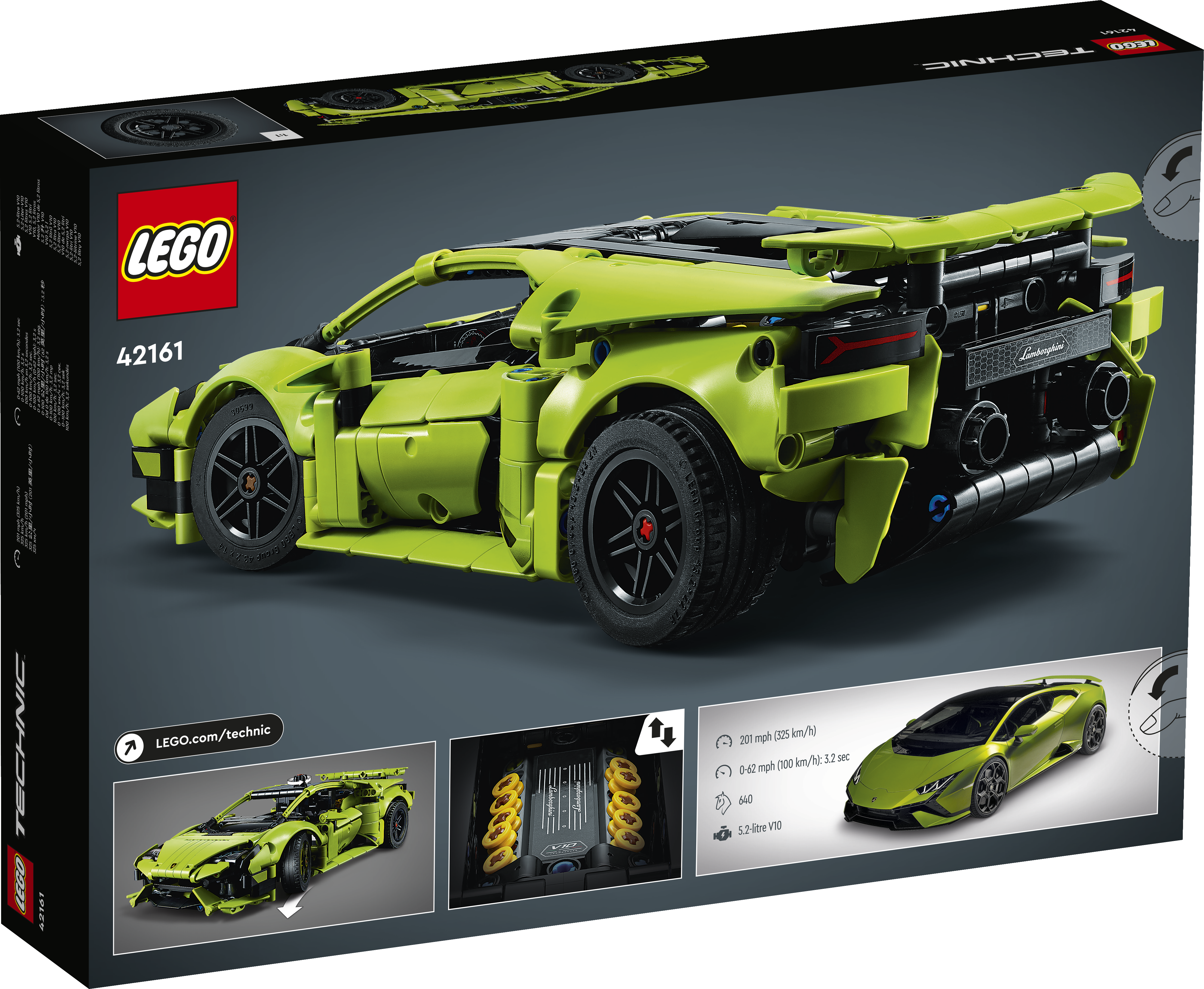 Конструктор LEGO Tecnic Lamborghini Huracan Tecnica 42161 - фото 7