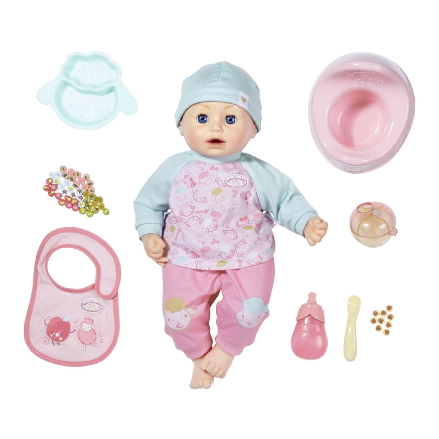 Кукла Zapf Creation Baby Annabell многофункциональная Время обеда 43 см 702-987 - фото 1