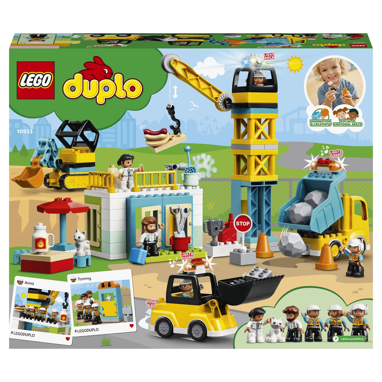 Конструктор LEGO DUPLO Башенный кран на стройке 10933 - фото 3