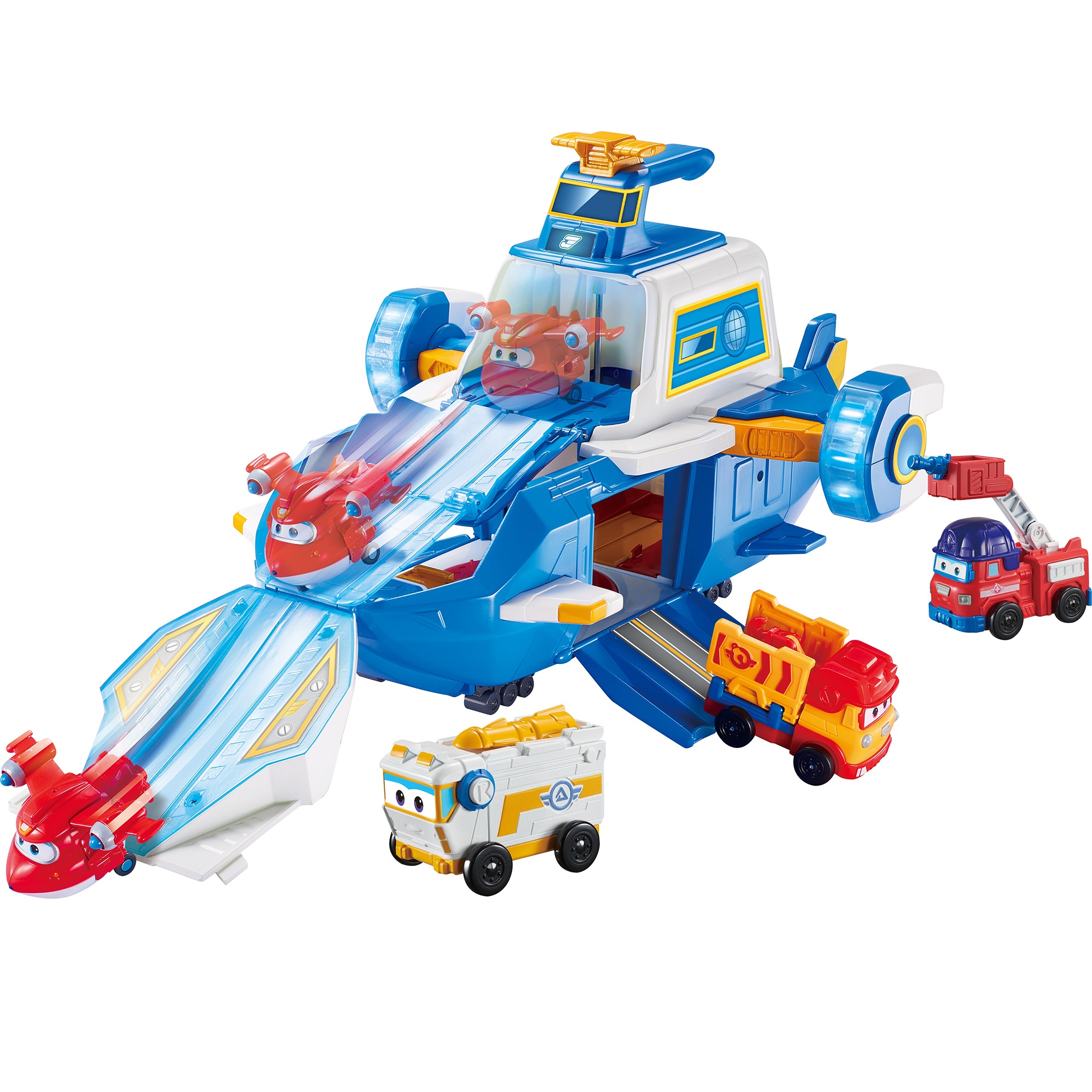 Самолет Super Wings Большой мировой инерционный голубой EU740831 - фото 1