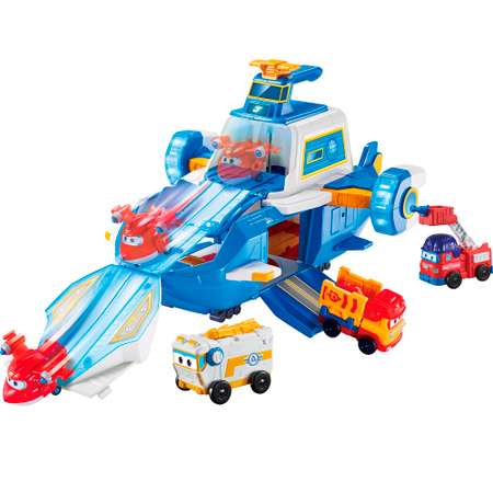 Самолет Super Wings Большой мировой голубой