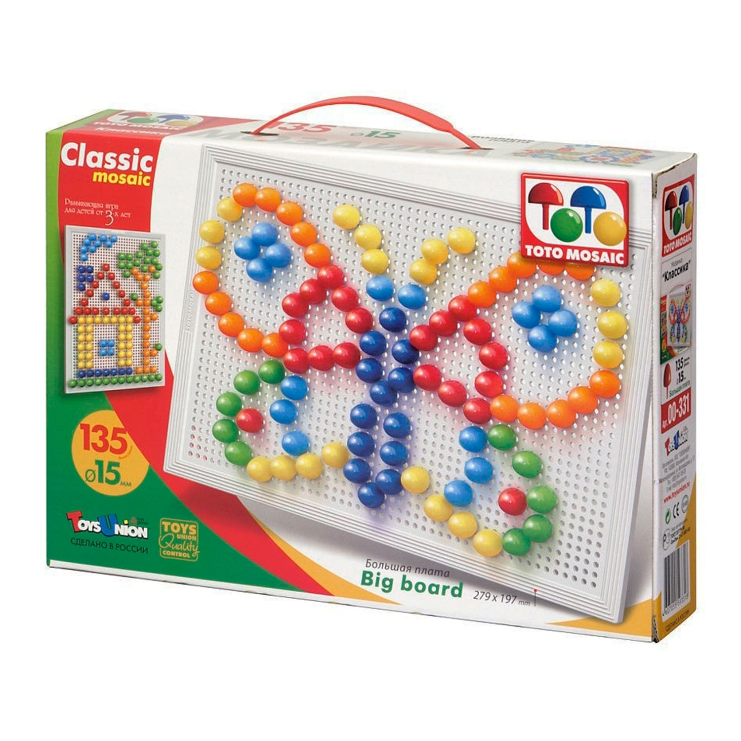 Мозаика Toys Union Разноцветные фантазии 135 фишек - фото 1