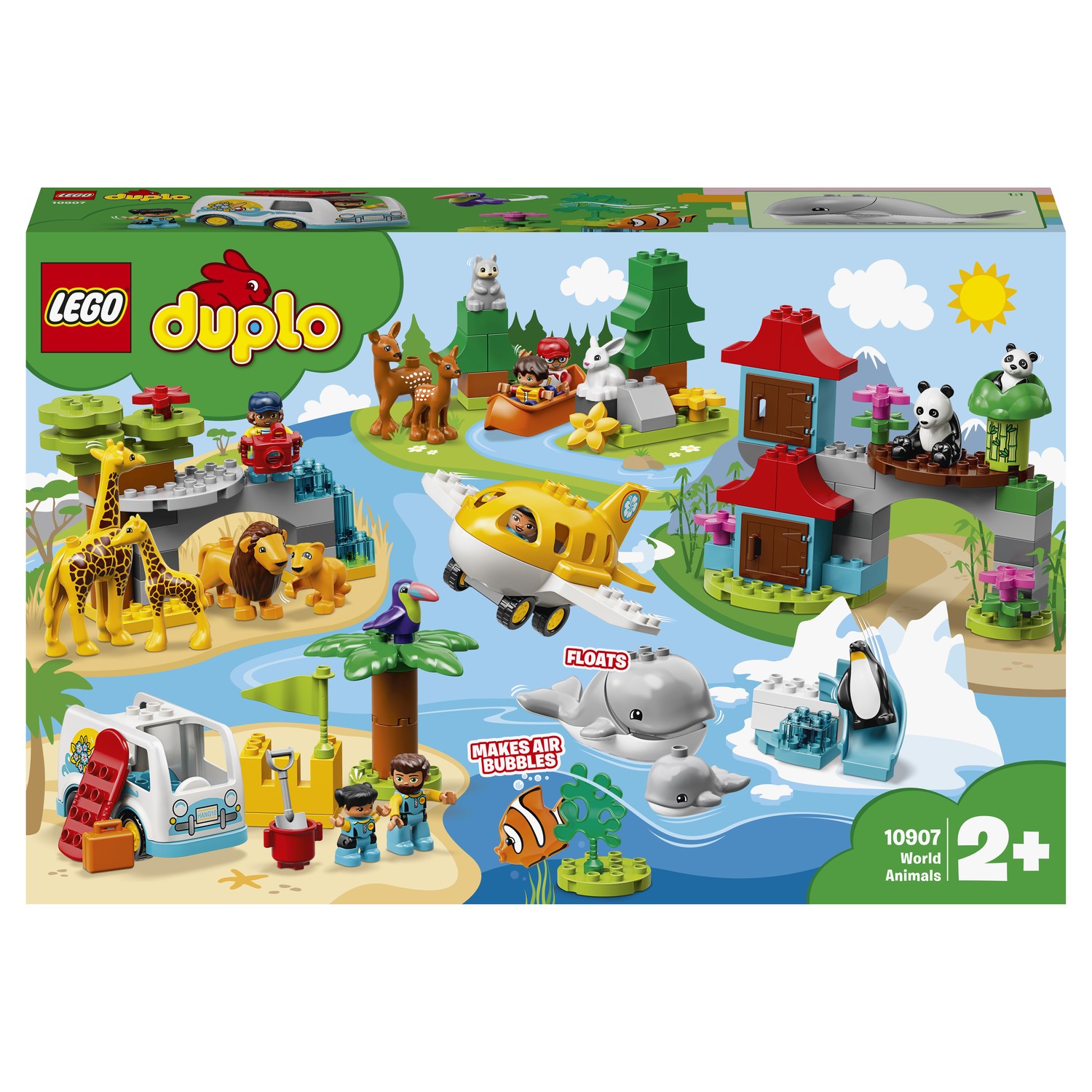 Конструктор LEGO DUPLO Town Животные мира 10907 купить по цене 5199 ₽ в  интернет-магазине Детский мир