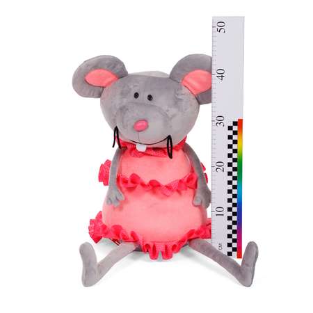 Мягкая игрушка Тутси Мышка Ксенечка в розовом платье
