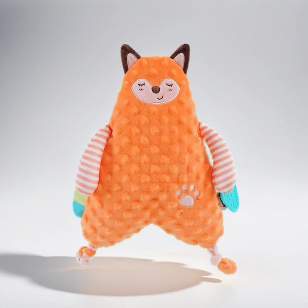 Мягкая игрушка-обнимашка kindi Оранжевая лисичка - фото 1