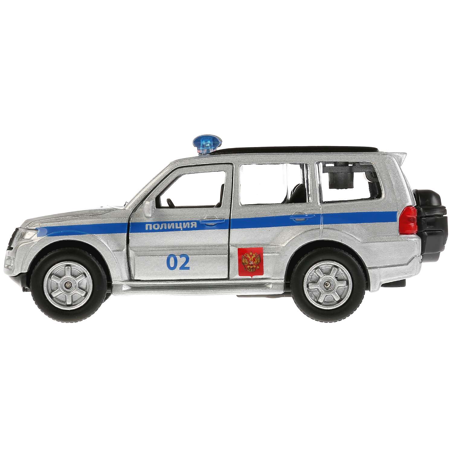 Машина Технопарк Mitsubishi Pajero Полиция инерционная 256374 256374 - фото 5