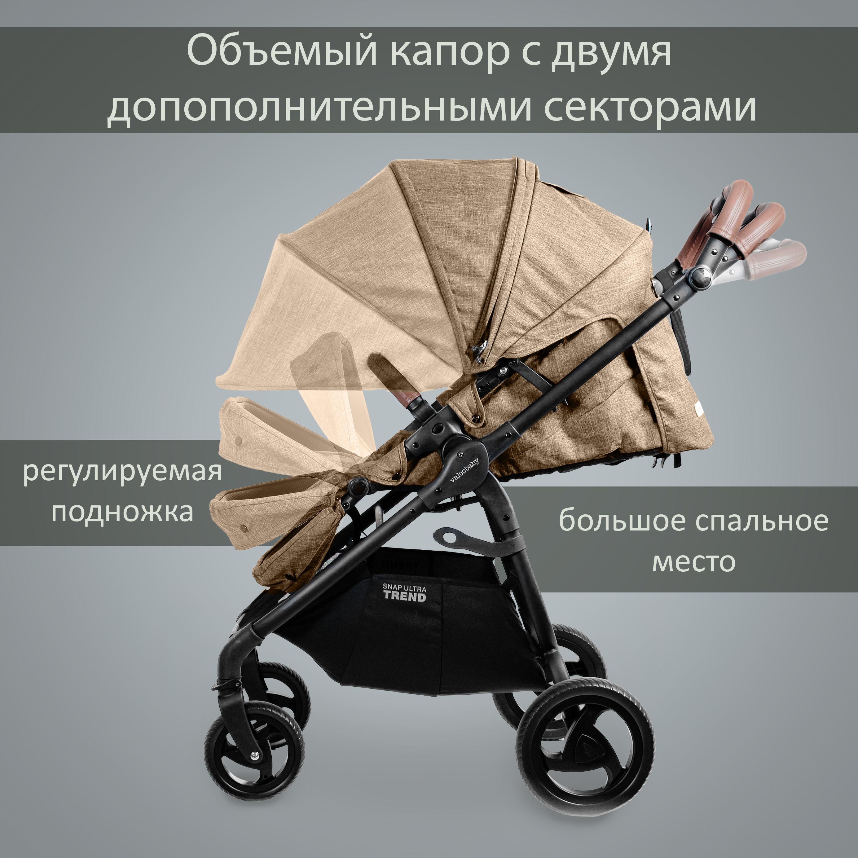 Коляска прогулочная Valco baby Snap 4 Ultra Trend / Night - фото 4