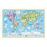 Карта-раскраска настенная АГТ Геоцентр для детей Страны 60х90 см