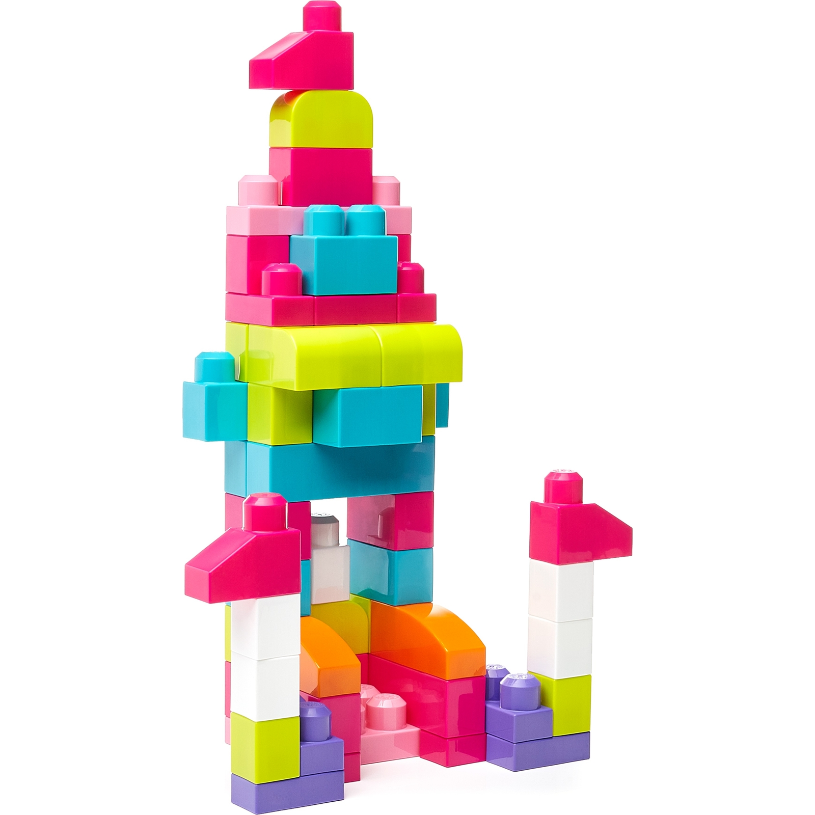 Конструктор Mega Bloks First Builders 60деталей Розовый DCH54 - фото 6