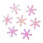 Пайетки Astra Craft Снежинки декоративные для творчества 24 мм 10 гр светло-розовый перламутр