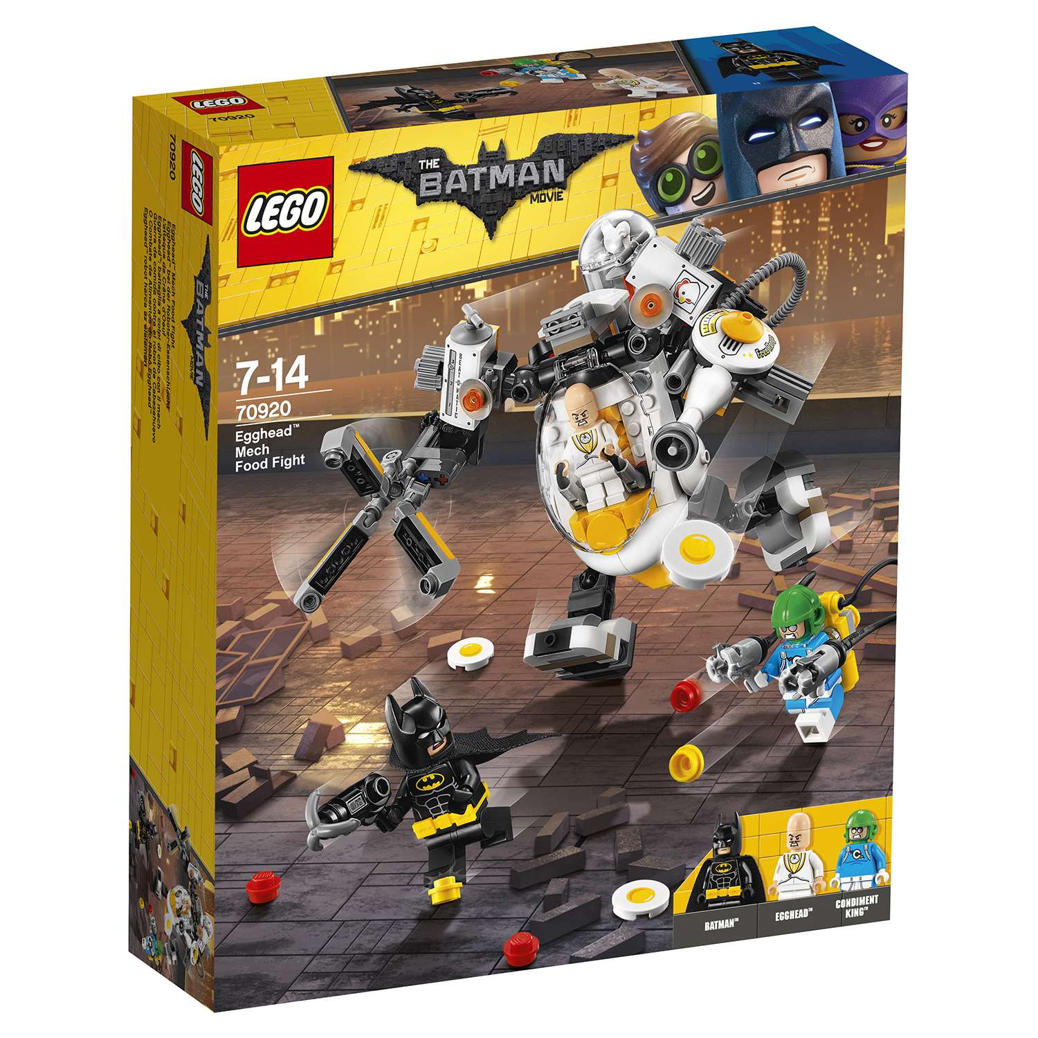 Конструктор LEGO Бой с роботом Яйцеголового Batman Movie (70920) - фото 2
