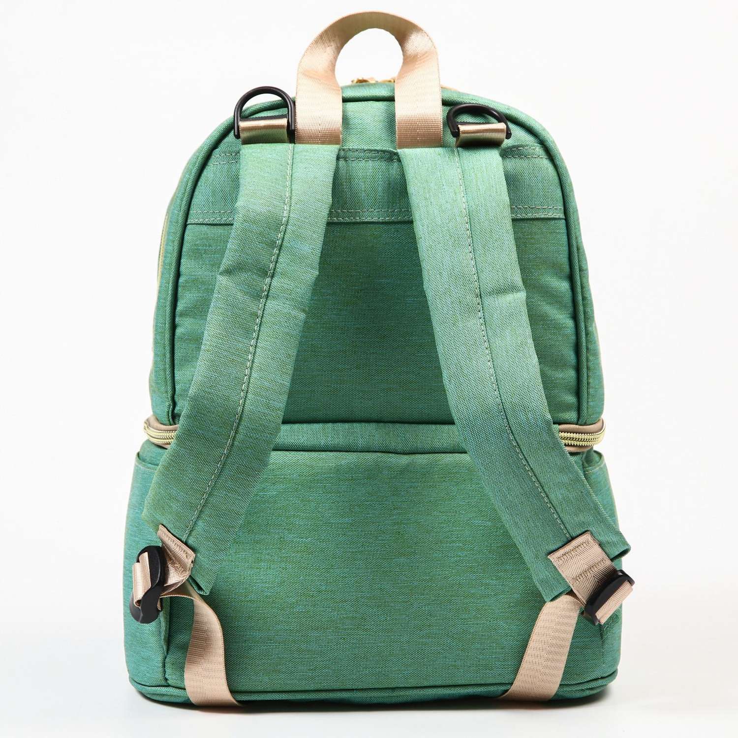 Сумка-рюкзак Sima-Land для хранения вещей малыша цвет зеленый/коричневый - фото 3
