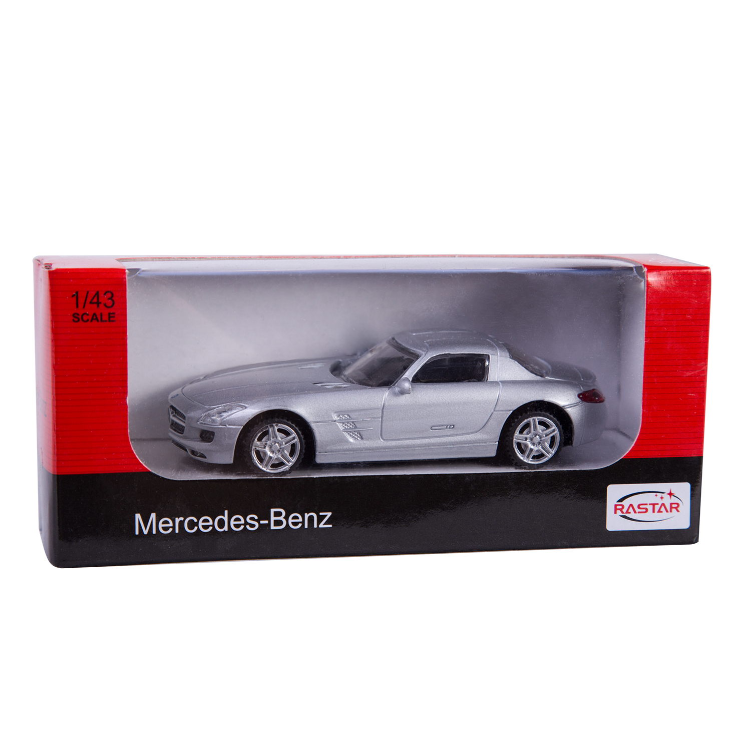 Автомобиль Rastar Mercedes 1:43 серебряный 58100 - фото 3