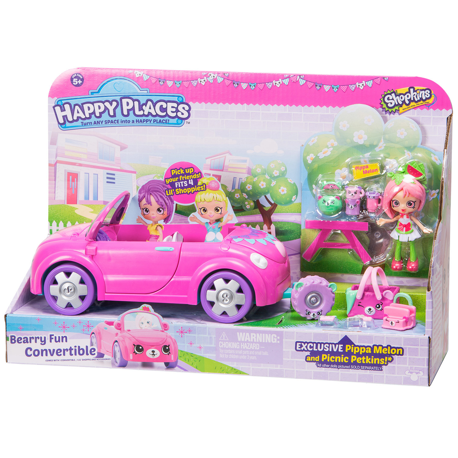 Набор Happy Places Shopkins Кабриолет Веселый мишка 56503 - фото 5