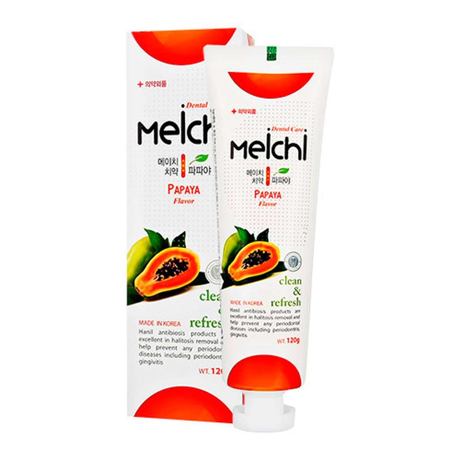 Зубная паста HANIL Meichi с экстрактом папайи 120 г - фото 1